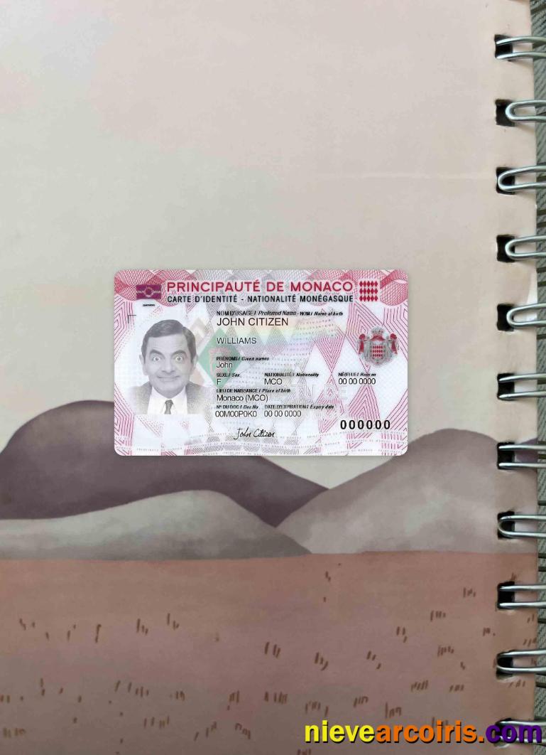 Monaco digital ID card photolook